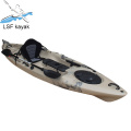 LLDPE cheap fishing kayaks boat with pedal and rudder system